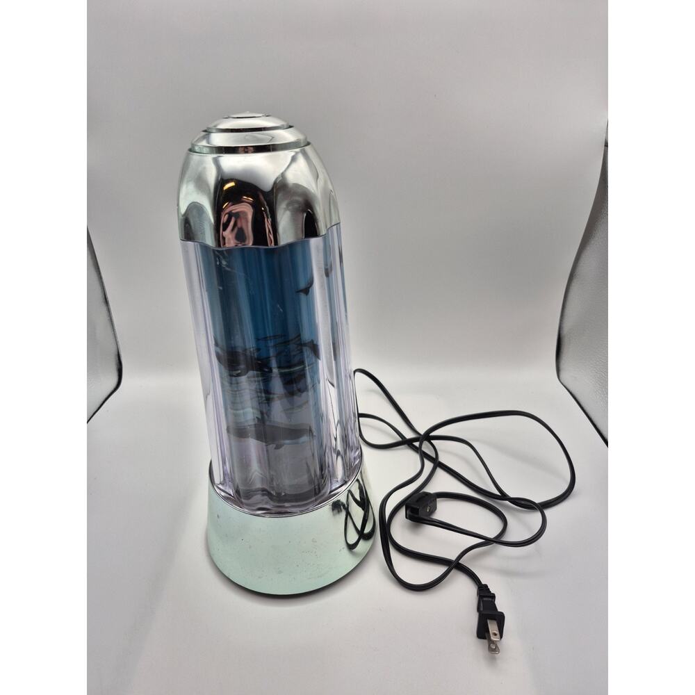 Vintage Dolphin Motion Rotating Lamp Night Light Ocean Tanaka 1994 Tested Workin